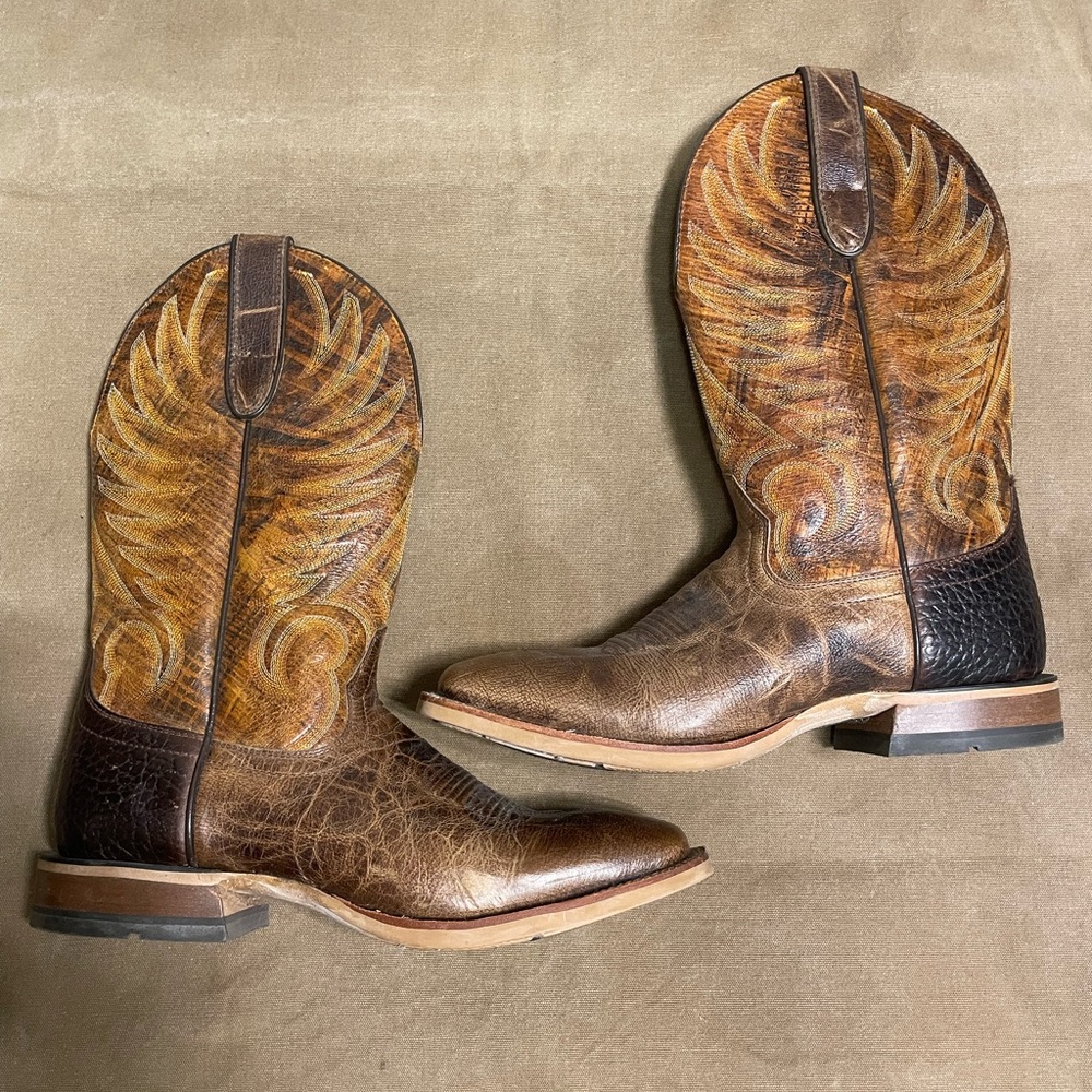 Men's Brown Leather Western Boots